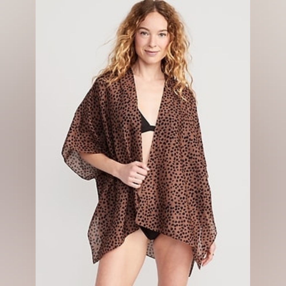 Old Navy Cheetah Print Swim Cover-Up